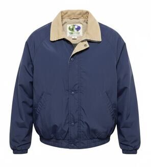 Tee2Ski Men's Ski Jacket XL Lightweight Blue Polyester Full Zip Windbreaker